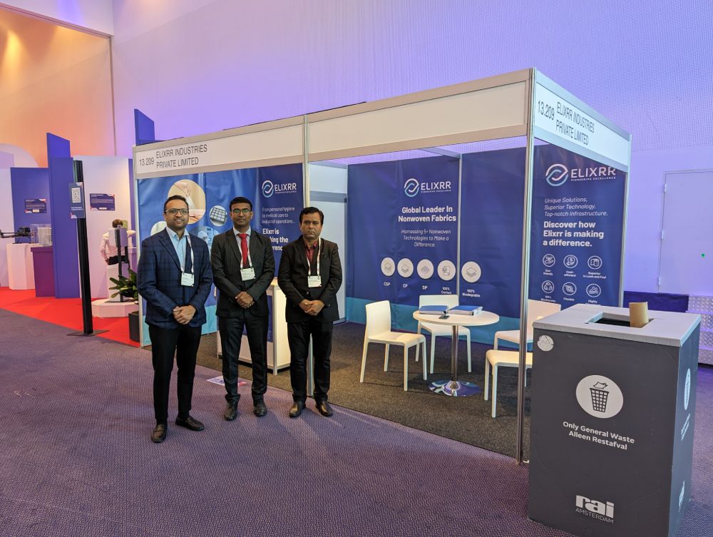 Elixrr Presented Advanced Nonwoven Solutions at Interclean, Amsterdam!